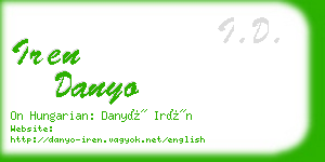 iren danyo business card